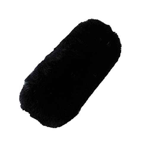 Limtula Mikrofon-Windschutzscheibe, 24 cm, winddicht, schwarz, für Mikrofone, Pelzschutz von Limtula