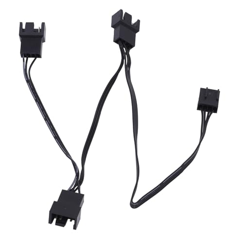 Limtula MultiFans Anschlusskabel 4-poliges Lüfter Splitterkabel Für PC Gehäusekühlung 11 81 Zoll Länge Schwarze Hülse CPU Kühler von Limtula