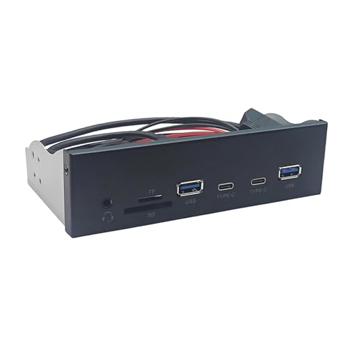 Limtula USB3.2 GEN1 5.25 Zoll Panel Für PC Hülle Mit Doppelter USB3.0 Typ C Und Kartenleser Für Desktop 5.25 Zoll Bucht von Limtula