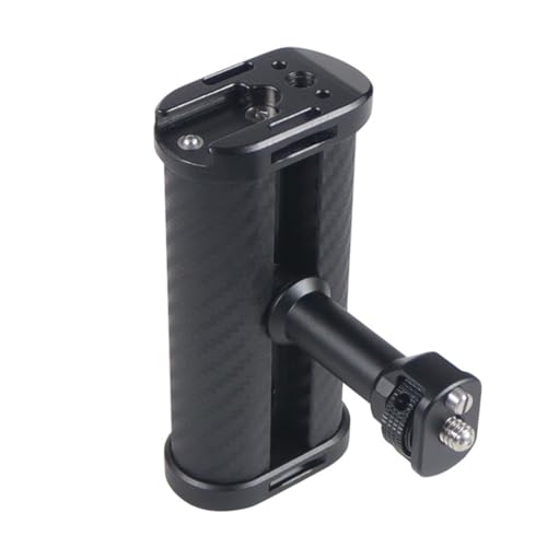 Limtula Universeller Aluminium-Seitengriff für DSLR-Kamerakäfig mit Kaltschuh-Halterung, ergonomisches Design für bequeme Handheld- von Limtula
