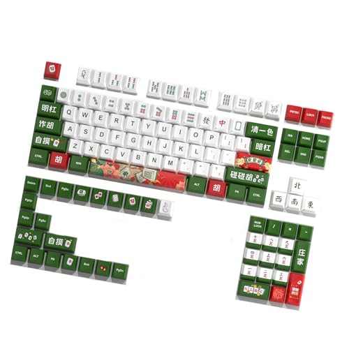 Limtula Vibrantierte Mahjong Themenschlüsselkap 125 Schlüsselkaps Für Mechanische Tastaturen Mit Langjähriger Fade Resistenter Farbe von Limtula