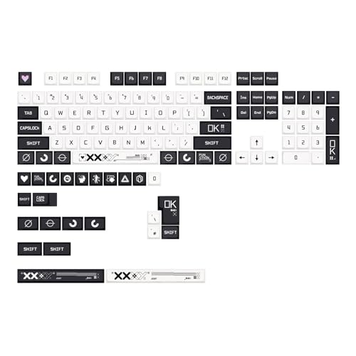 Tastenkappen-Set XDA CSgo Profil, personalisiert für 128 Tasten, mechanische Tastatur, Englisch/Japanisch/Koreanisch/Russisch, Russisch, Koreanisch, Japanische Tastenkappen von Limtula