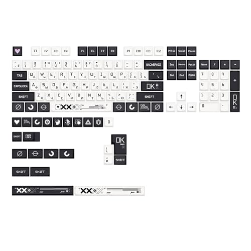 Tastenkappen-Set XDA CSgo Profil, personalisiert für 128 Tasten, mechanische Tastatur, Englisch/Japanisch/Koreanisch/Russisch, Russisch, Koreanisch, Japanische Tastenkappen von Limtula