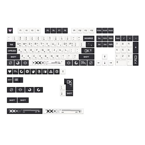 Tastenkappen-Set XDA CSgo Profil, personalisiert für 128 Tasten, mechanische Tastatur, Englisch/Japanisch/Koreanisch/Russisch, Russisch, Koreanisch, Japanische Tastenkappen von Limtula