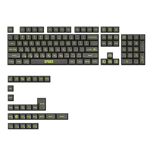 Transparentes Tastenkappen-Set mit 132 Tasten, MDA-Profil, Kristall-Tastenkappen für mechanische Tastatur, ANSI-Layout, Hintergrundbeleuchtung, DyeSub-Tastenkappen, MDA-Profil-Tastenkappen, von Limtula