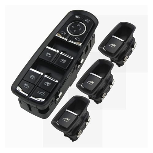 Fensterheberschalter Für Für Panamera Für Cayenne Für Macan 2010-2018 Power Passagier Fahrer Fenster Control Schalter Taste Konsole Auto Zubehör Fensterheber Schalter(SET 2) von LinQianBhD