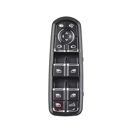 Fensterheberschalter Für Für Panamera Für Cayenne Für Macan 2010-2018 Power Passagier Fahrer Fenster Control Schalter Taste Konsole Auto Zubehör Fensterheber Schalter(With Window Logo) von LinQianBhD