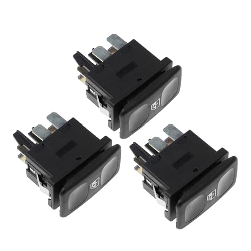 Fensterheberschalter Für VW Für Jetta Für Polo Für Golf Für GOLF Für MK2 Für GTI 191959855 6K0959855A Fenster Control Schalter Konsole Heber Regler Taste Auto Fensterheber Schalter(3 pcs) von LinQianBhD