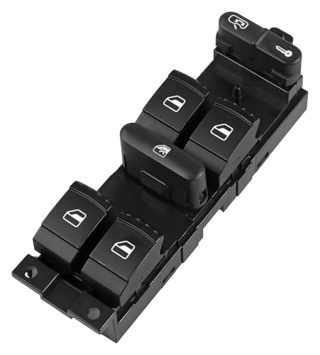 Fensterheberschalter Für VW Für Passat Für B5 Für Golf 4 Für Jetta Für MK4 Für Toledo 1J4959857B Fenster Panel Master Control Schalter Auto Schalter Fensterheber Schalter(Window Lock) von LinQianBhD