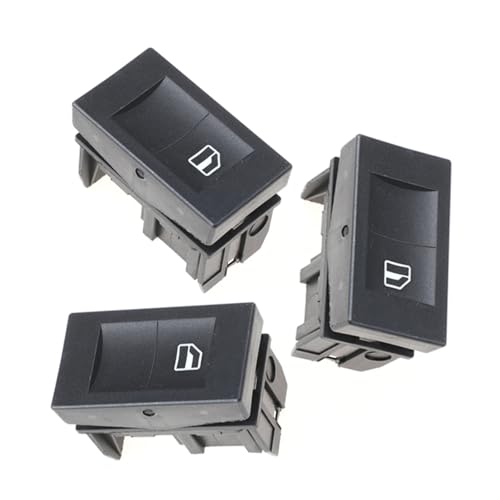 Fensterheberschalter Für VW Für Polo Für Klassische Für 6K 2000 2001 2002 6N0959855B Elektrische Fenster Schalter Glas Heber Control Single Button Auto Fensterheber Schalter(3 pcs) von LinQianBhD