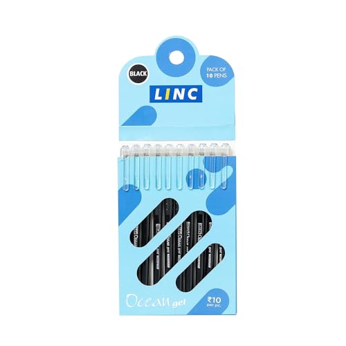 Linc Ocean Classic Gelschreiber, schwarz, 10 Stück von Linc