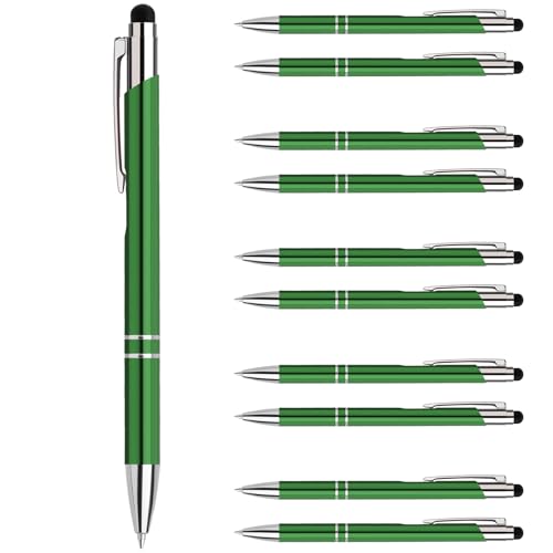 Lindahandel Kugelschreiber,Stift 200 stück,Ballpoint Pen,Ergonomische Schreibstifte Set,Mit Touchscreen-Funktion Klickkugelschreiber,Grün Kugelschreiber mit Schwarz Mine Lindahandel Kugelschreiber,Stift 200 stück,Ballpoint Pen,Ergonomische Schreibstifte Set,Mit Touchscreen-Funktion Klickkugelschreiber,Grün Kugelschreiber mit Schwarz Mine von Lindahandel