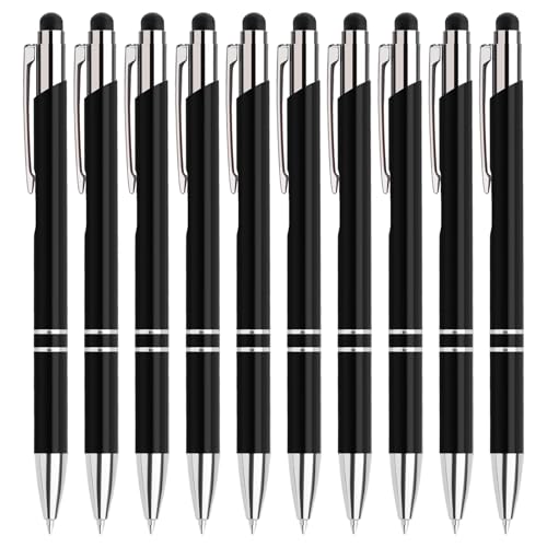 Lindahandel Kugelschreiber,Stift 200 stück,Ballpoint Pen,Ergonomische Schreibstifte Set,Mit Touchscreen-Funktion Klickkugelschreiber,Schwarz Kugelschreiber mit blau Mine Lindahandel Kugelschreiber,Stift 200 stück,Ballpoint Pen,Ergonomische Schreibstifte Set,Mit Touchscreen-Funktion Klickkugelschreiber,Schwarz Kugelschreiber mit blau Mine von Lindahandel