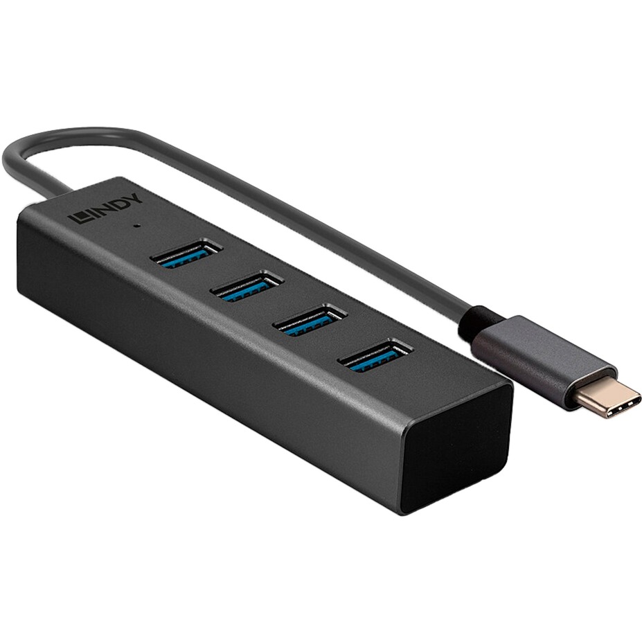 4 Port USB 3.2 Gen 1 Typ C, USB-Hub von Lindy