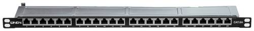 LINDY 24 Port Netzwerk-Patchpanel 483mm (19 ) CAT 6a 0.5 HE von Lindy