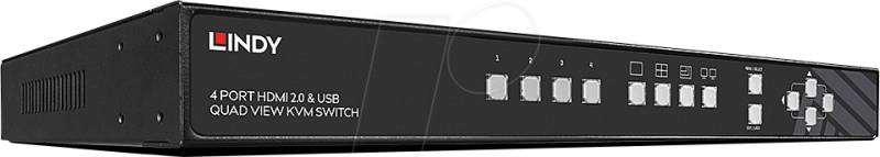 LINDY 32329 - 4-Port KVM Switch, HDMI von Lindy