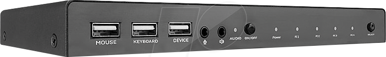 LINDY 32810 - 4-Port KVM Switch, HDMI, USB, Audio von Lindy