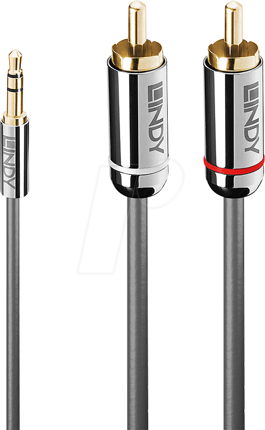 LINDY 35332 - Audio Kabel, 3,5 mm 3-Pin Klinke, 2x Cinch, 0,5 m LINDY 35332 - Audio Kabel, 3,5 mm 3-Pin Klinke, 2x Cinch, 0,5 m von Lindy