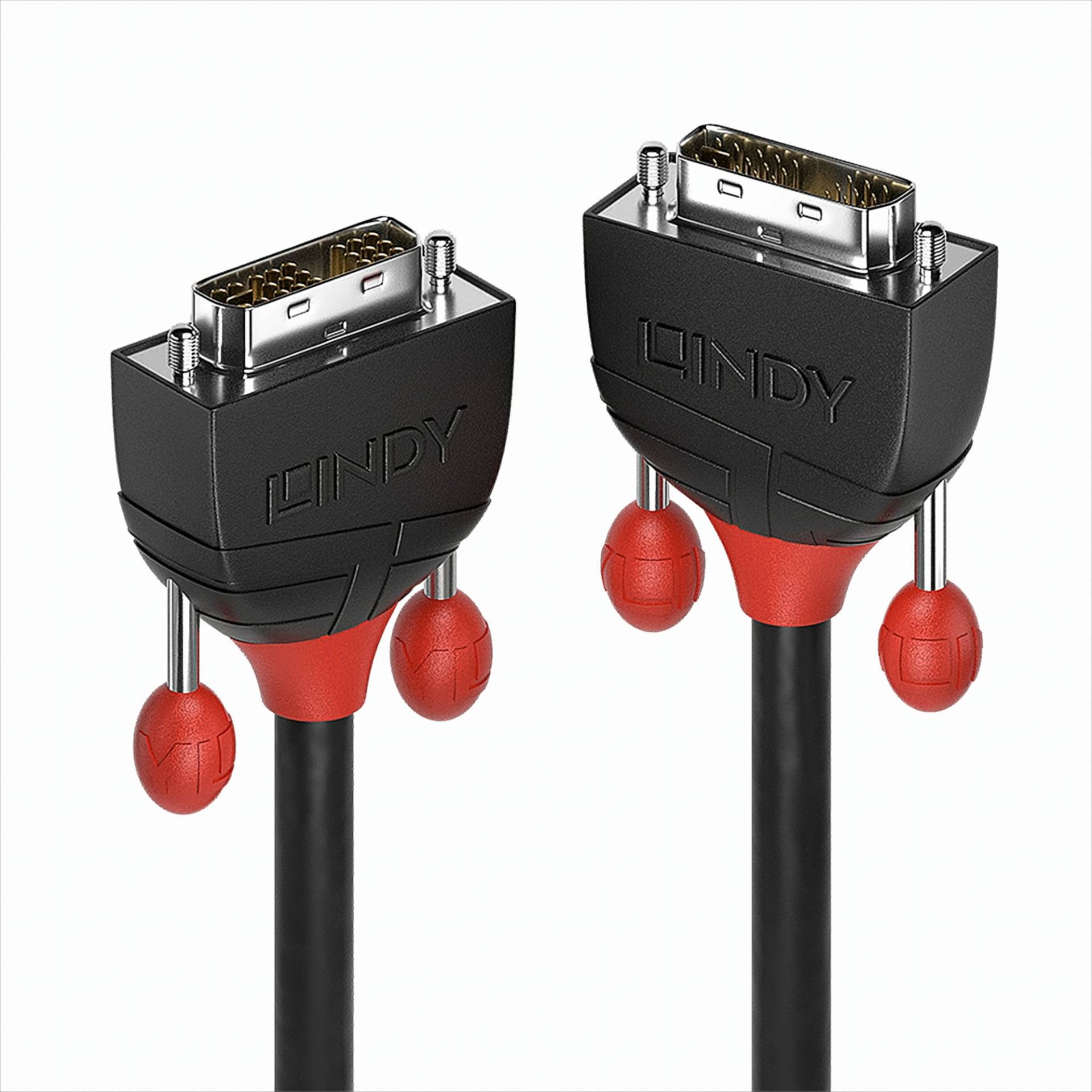 LINDY 36260 1m DVI-I Single Link Kabel, Black Line von Lindy