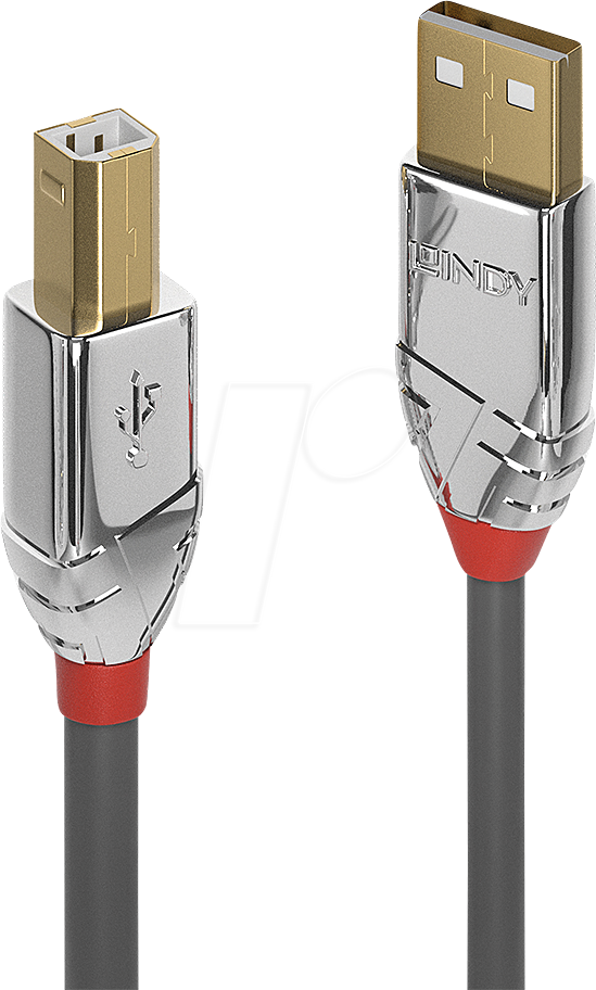LINDY 36645 - USB 2.0 Kabel, A Stecker auf B Stecker, 7,5 m von Lindy