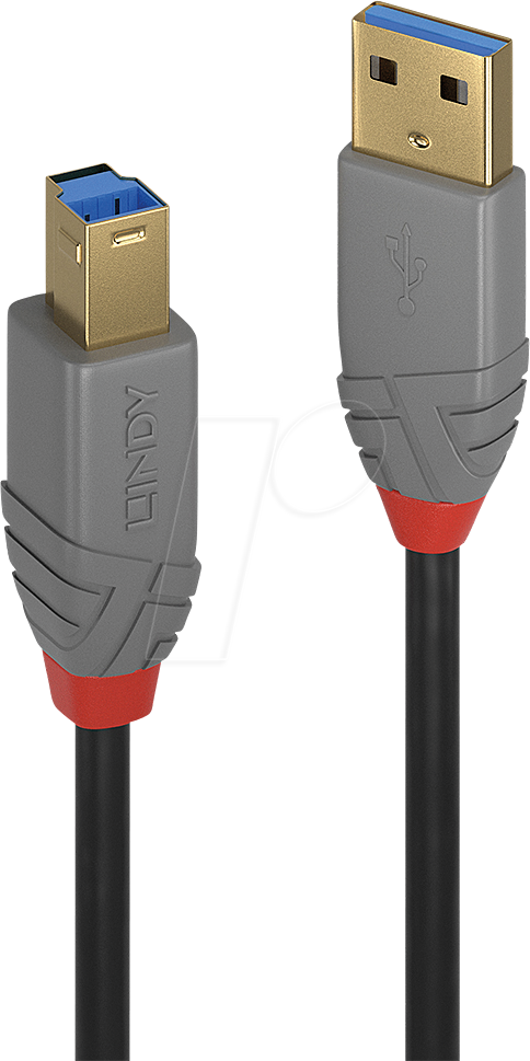 LINDY 36742 - USB 5 Gb/s Kabel, A Stecker auf B Stecker, 2,0 m von Lindy