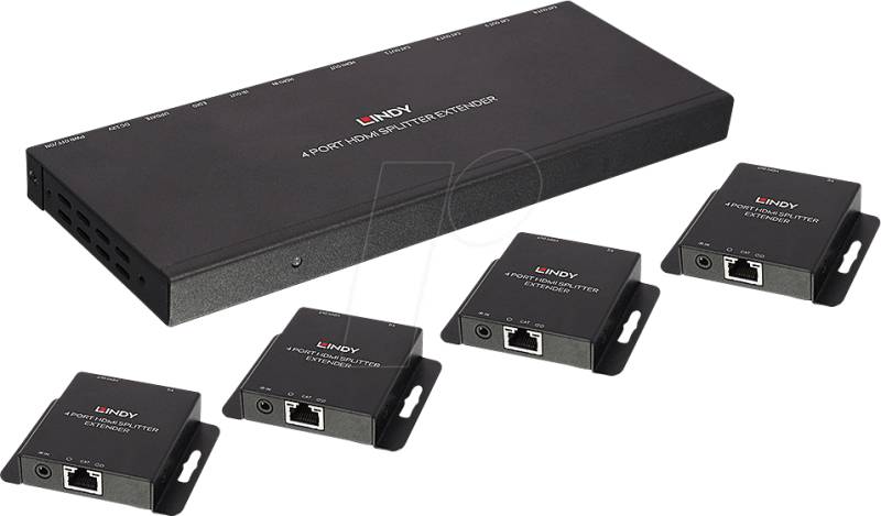 LINDY 38155 - HDMI/IR KVM Splitter Extender über Cat.6 - 50 Meter von Lindy