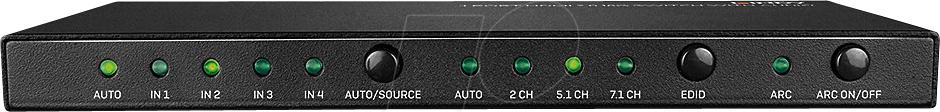 LINDY 38249 - HDMI Switch, 2 Port, 4K 60 Hz, mit Audio von Lindy