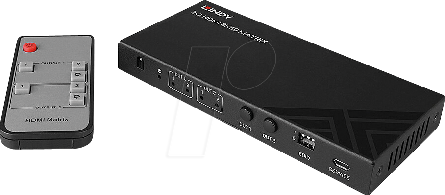 LINDY 38313 - HDMI 2x2 Matrix, 8K 60 Hz / 4K 120 Hz von Lindy