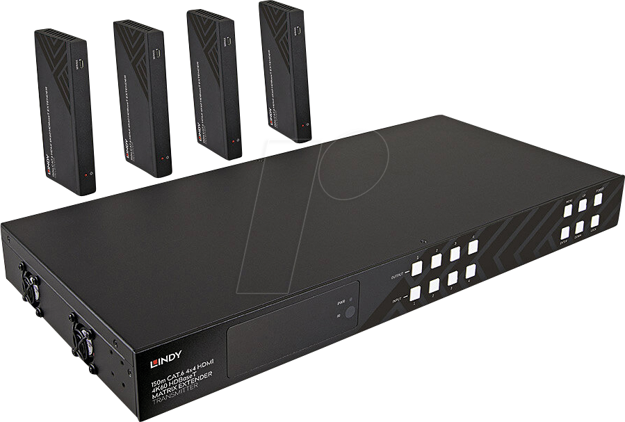 LINDY 38345 - LINDY 150m Cat.6 4x4 HDMI 4K60 HDBaseT Matrix Extender LINDY 38345 - LINDY 150m Cat.6 4x4 HDMI 4K60 HDBaseT Matrix Extender von Lindy