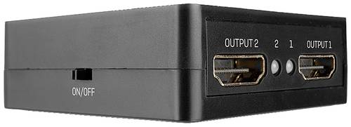 LINDY 38358 2 Port HDMI-Splitter 3840 x 2160 Pixel Schwarz von Lindy