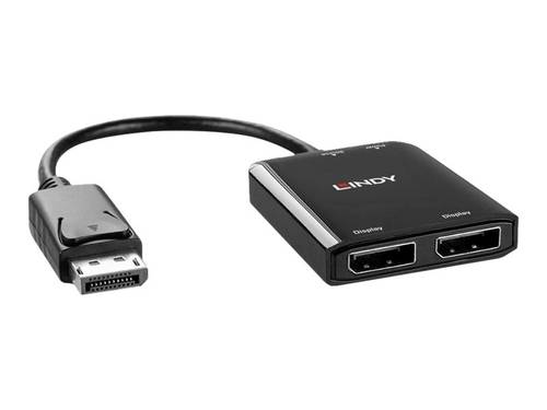 LINDY 38430 2 Port DisplayPort-Splitter Schwarz von Lindy