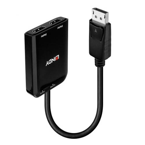 LINDY 38433 DisplayPort / HDMI Adapter [1x DisplayPort - 2x HDMI®] Schwarz 0m von Lindy