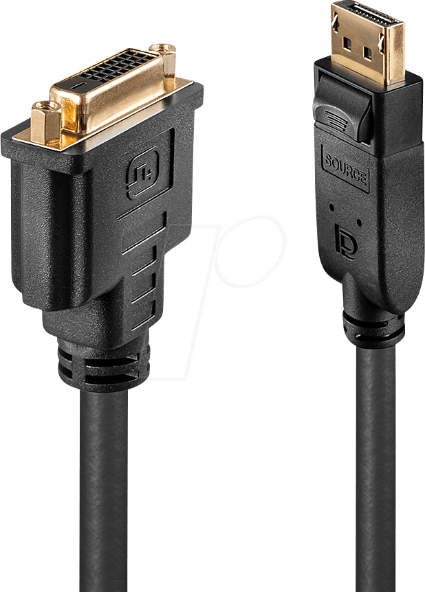 LINDY 41004 - DisplayPort Adapter, DP Stecker auf DVI Buchse von Lindy