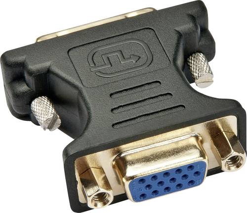 LINDY 41199 VGA / DVI Adapter [1x VGA-Stecker - 1x DVI-Stecker 12+5pol.] Schwarz von Lindy