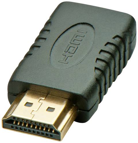 LINDY 41208 HDMI Adapter [1x HDMI-Stecker - 1x HDMI-Buchse C mini] Schwarz von Lindy