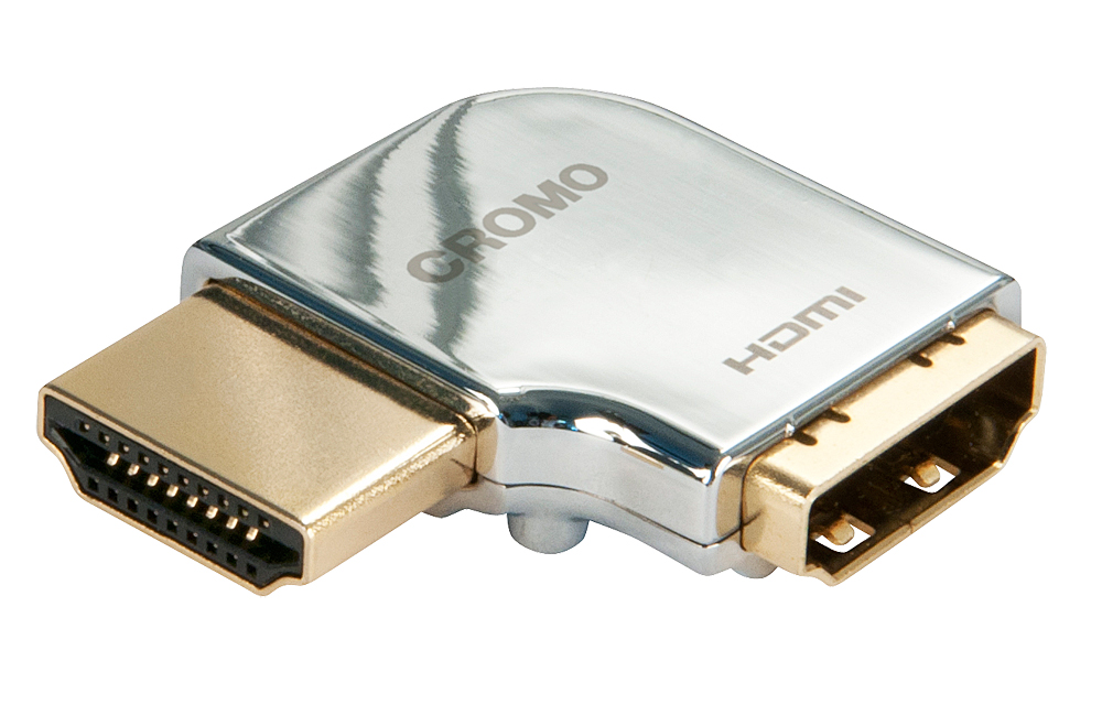 LINDY 41508 CROMO HDMI Adapter und Koppler 90 Grad links von Lindy