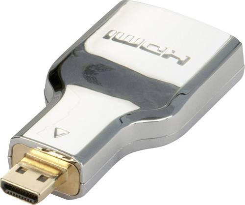 LINDY 41510 HDMI Adapter [1x HDMI-Buchse - 1x HDMI-Stecker D Micro] Silber von Lindy