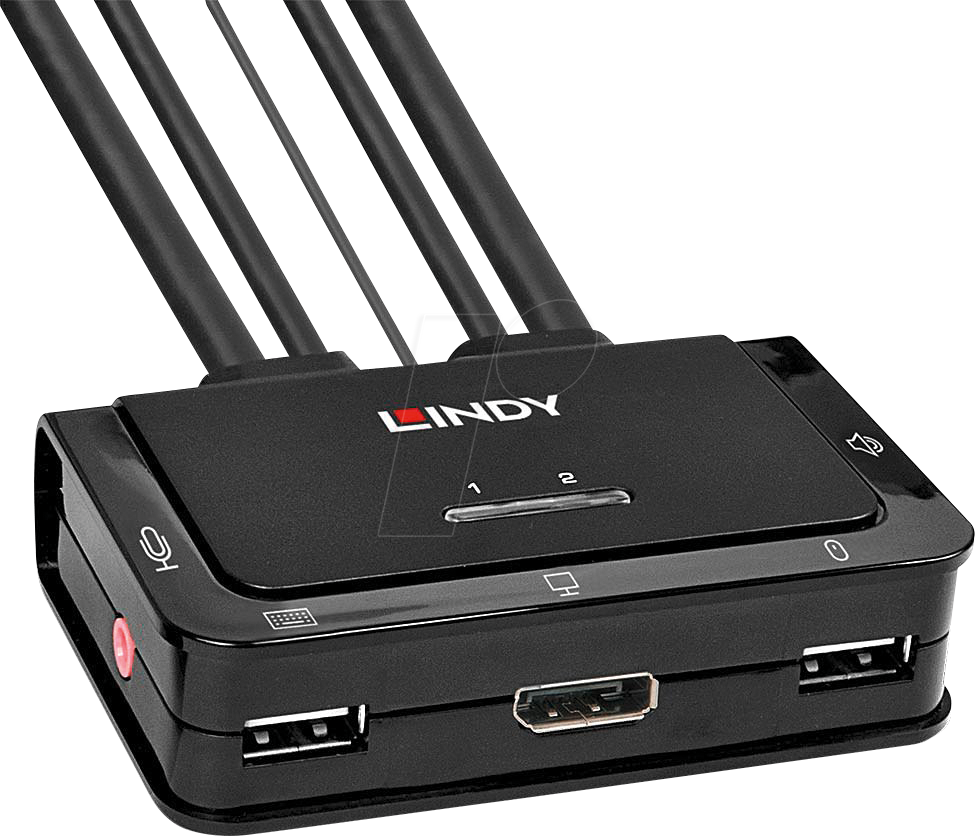 LINDY 42344 - 2-Port KVM Switch, DisplayPort LINDY 42344 - 2-Port KVM Switch, DisplayPort von Lindy