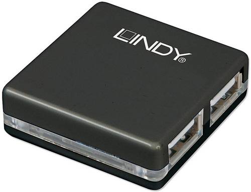 LINDY 42742 4 Port USB 2.0-Hub Schwarz von Lindy