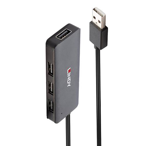 LINDY 42986 4 Port USB 2.0-Hub Schwarz von Lindy