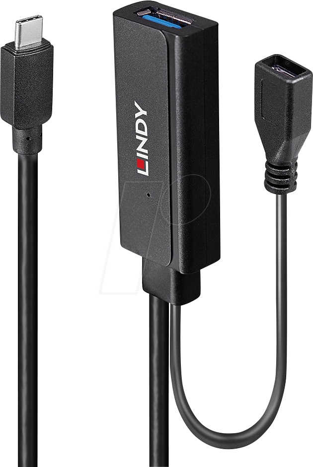 LINDY 43344 - Aktives USB 5 Gb/s-Kabel, C-Stecker > A-Buchse, 5 m von Lindy