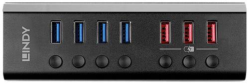 LINDY 43371 8 Port USB 3.2 Gen 1-Hub (USB 3.0) Schwarz von Lindy