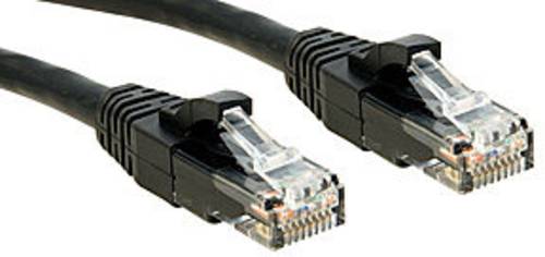 LINDY 45433 RJ45 Netzwerkkabel, Patchkabel CAT 6 U/UTP 2.00m Schwarz mit Rastnasenschutz 1St. von Lindy