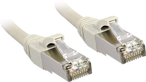 LINDY 45590 RJ45 Netzwerkkabel, Patchkabel CAT 6 S/FTP 30.00m Grau mit Rastnasenschutz 1St. von Lindy