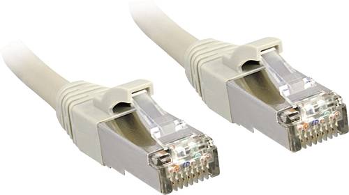 LINDY 45595 RJ45 Netzwerkkabel, Patchkabel CAT 6 S/FTP 80.00m Grau mit Rastnasenschutz 1St. von Lindy