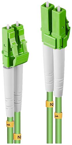 LINDY 46310 Glasfaser LWL Anschlusskabel [1x LC-Stecker - 1x LC-Stecker] 50/125 µ Multimode OM5 1.0 von Lindy