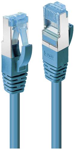 LINDY 47153 RJ45 Netzwerkkabel, Patchkabel CAT 6a S/FTP 10.00m Blau 1St. von Lindy