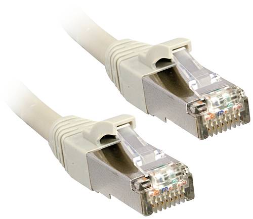 LINDY 47247 RJ45 Netzwerkkabel, Patchkabel CAT 6 U/FTP 7.50m Grau 1St. von Lindy