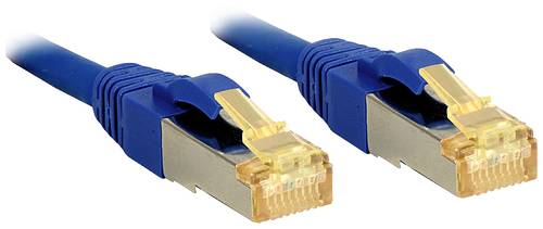 LINDY 47285 RJ45 Netzwerkkabel, Patchkabel CAT 6a (Rohkabel CAT 7) S/FTP 20.00m Blau 1St. von Lindy