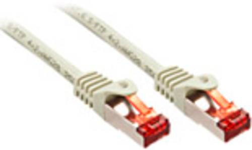 LINDY 47345 RJ45 Netzwerkkabel, Patchkabel CAT 6 S/FTP 3.00m Hellgrau 1St. von Lindy